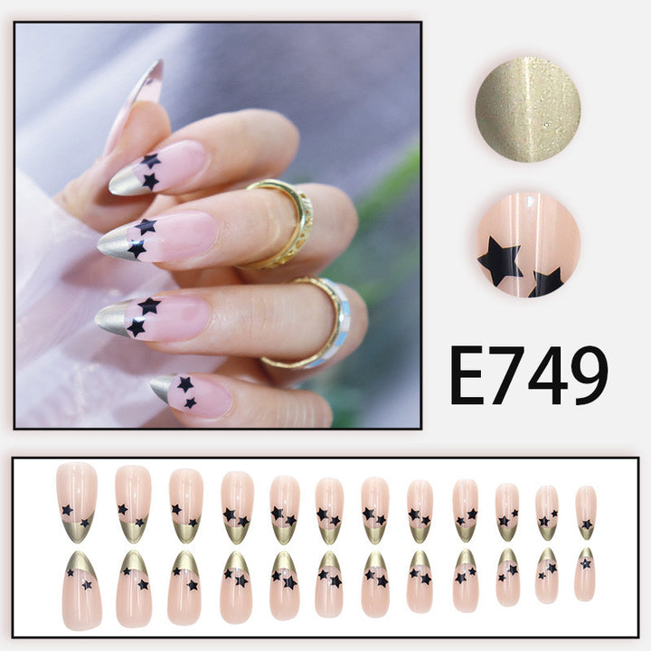 High-end style glittering star-shaped nail polish