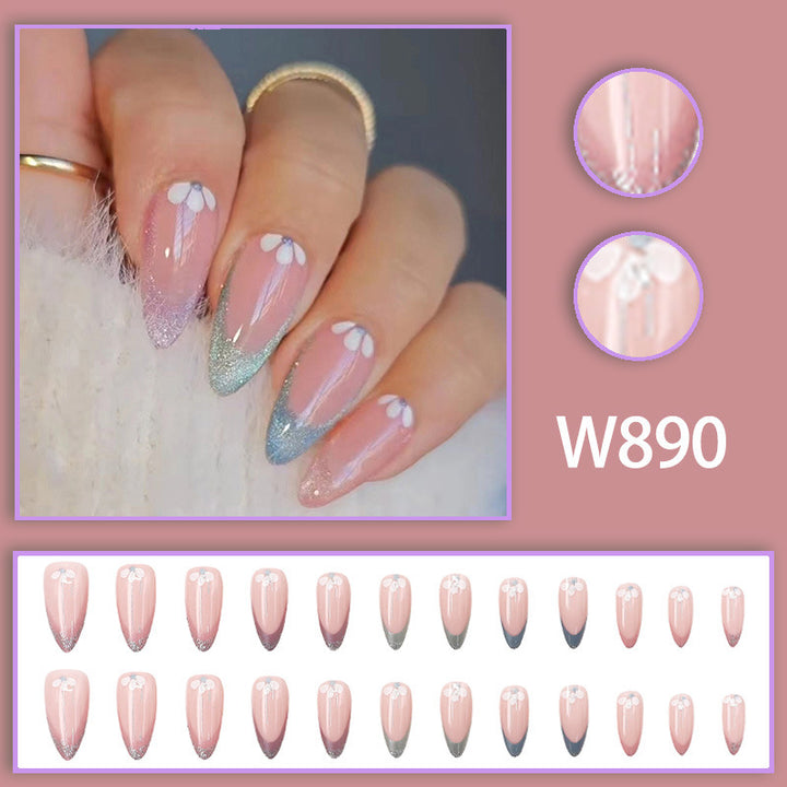 Sweet girl wearing nail polish