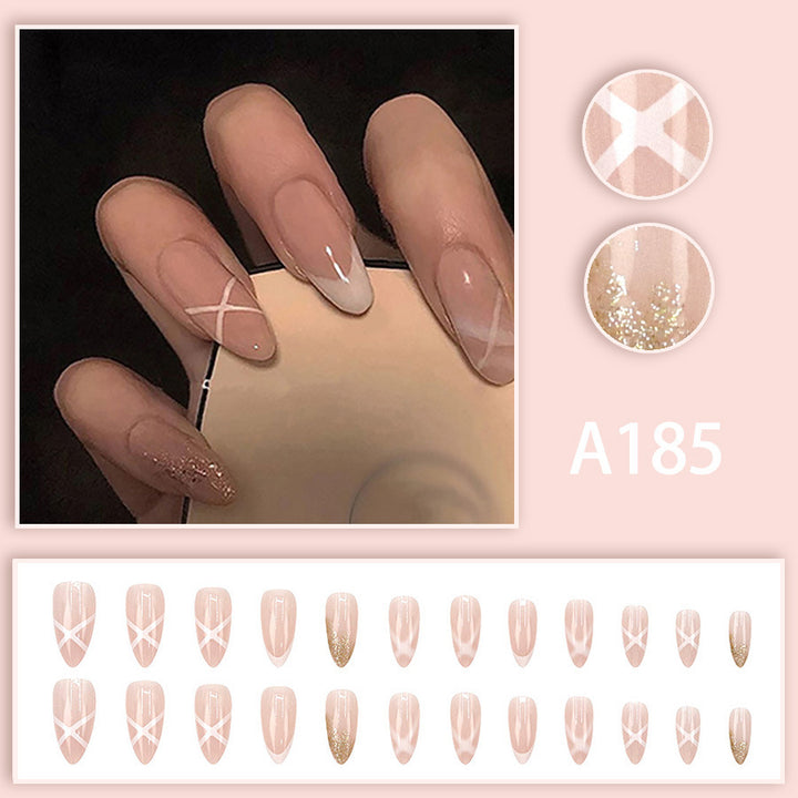 Simple and pure erotic nail art