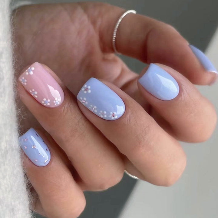 Long manicure with dopamine effect