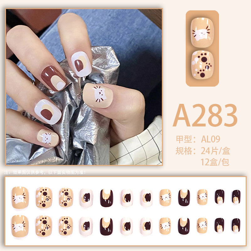 A fashionable and personalized nail art package featuring gradient shadows and diffused textures