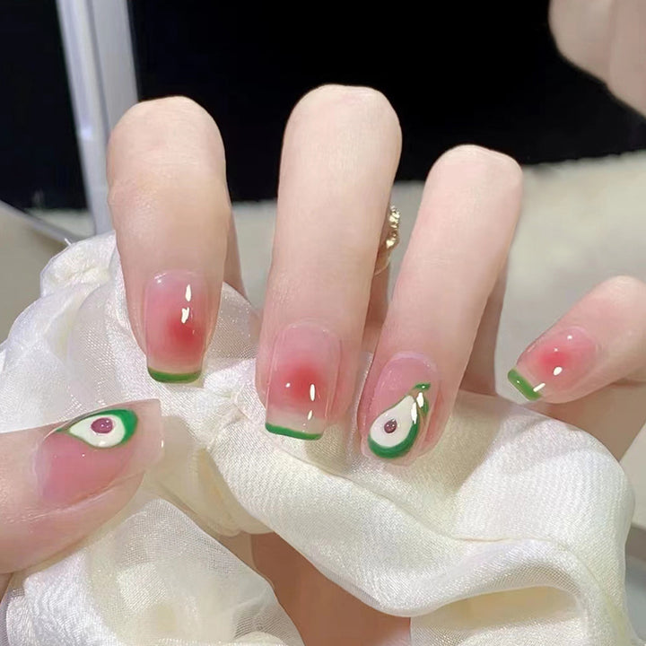Simple Avocado Nail Art