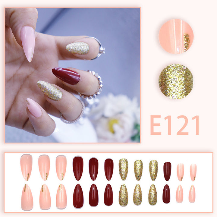 Red flashing nail polish