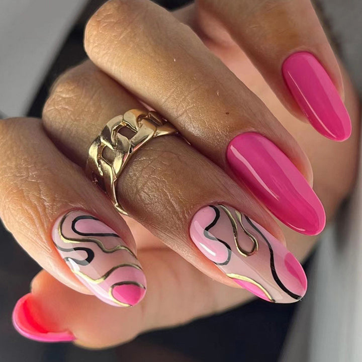 Irregular line manicure