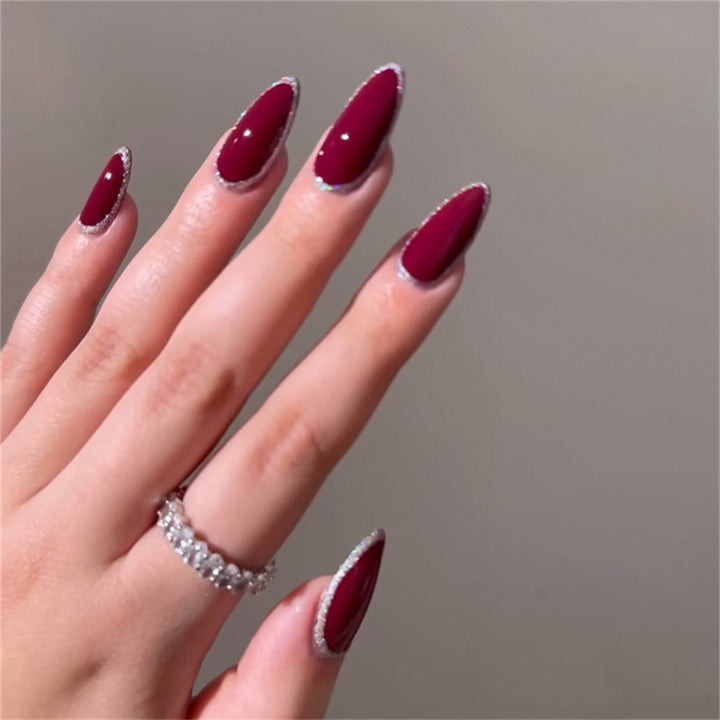 Cherries glitter powder, Instagram trend, fashion accessory for nails