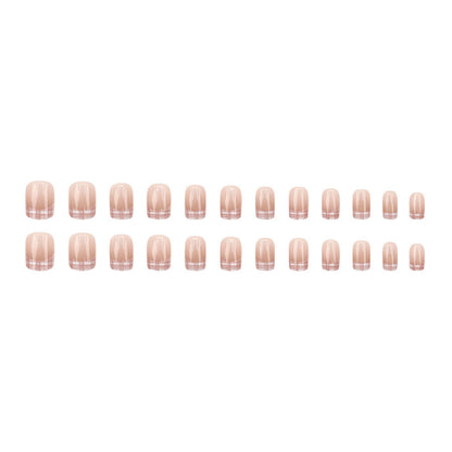 Gradation pattern minimalist nail art