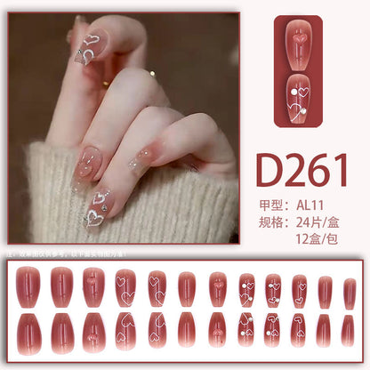 Love Diamond Luxury Engraved Wearable Nail Art