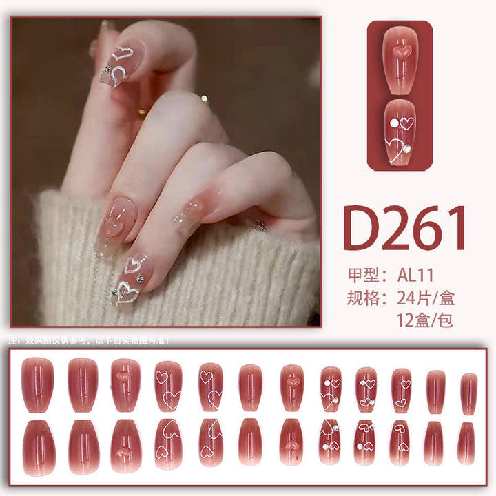 Love Diamond Luxury Engraved Wearable Nail Art