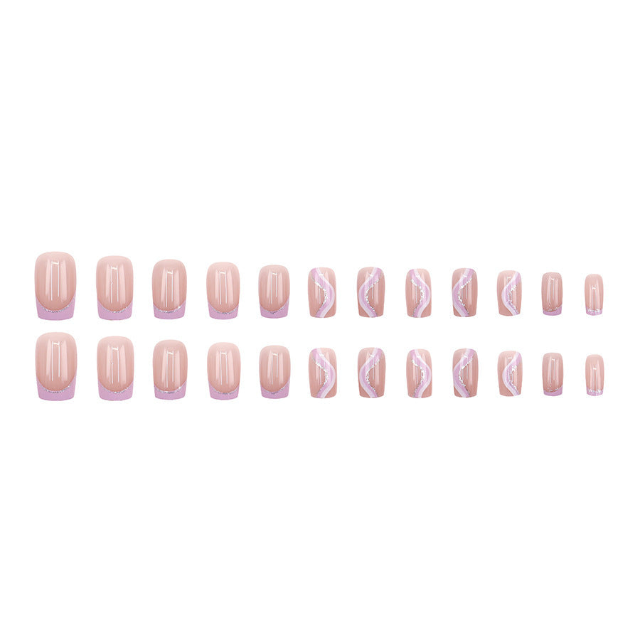 Pink Andromeda Galaxy Nail Set