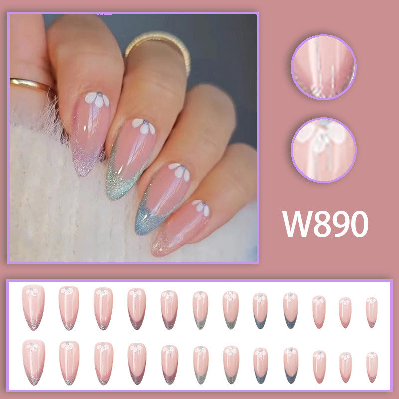 Sweet girl wearing nail polish
