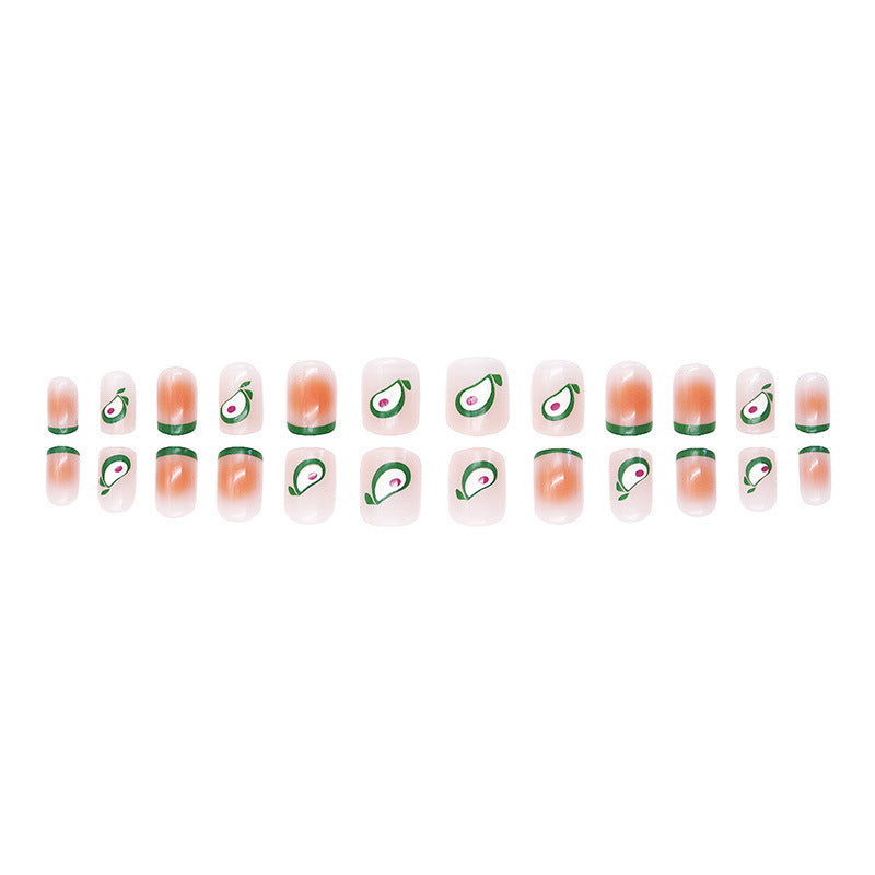 Simple Avocado Nail Art
