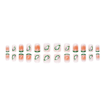 Simple Avocado Nail Art