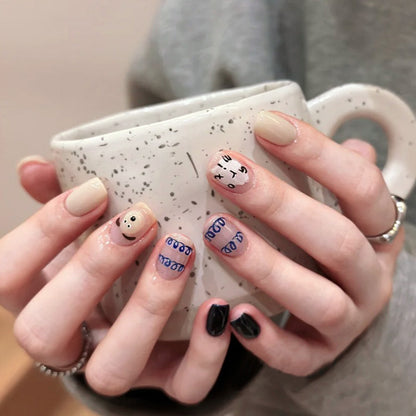 Pretty white and cute puppy manicure