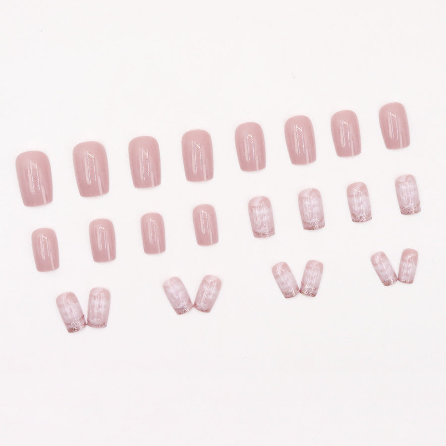 Macaron pink nail polish