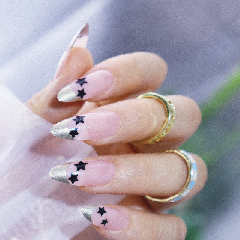 High-end style glittering star-shaped nail polish