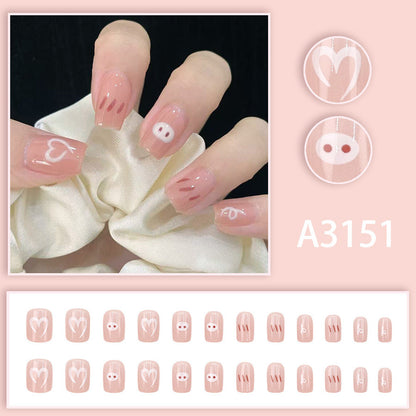 Fashionable, elegant and simple rainbow series manicure