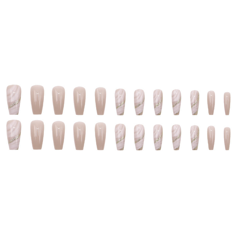 Gentle pink-toned elegant manicure