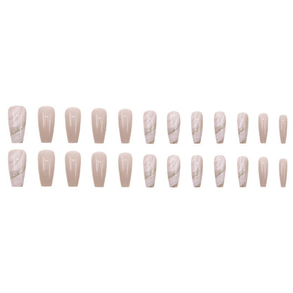 Gentle pink-toned elegant manicure