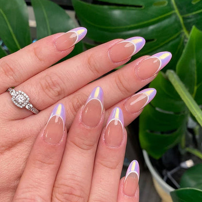 White almond nail polish