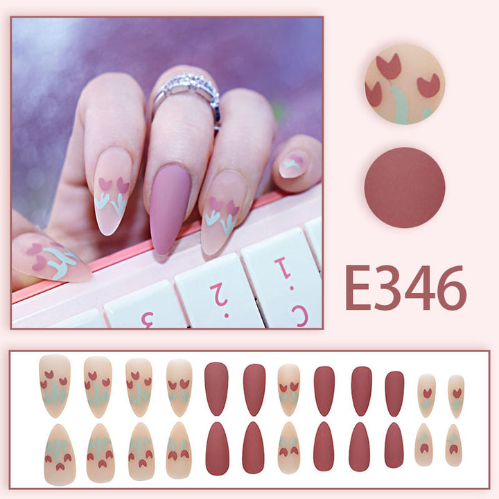 Sweet flowers dopamine manicure