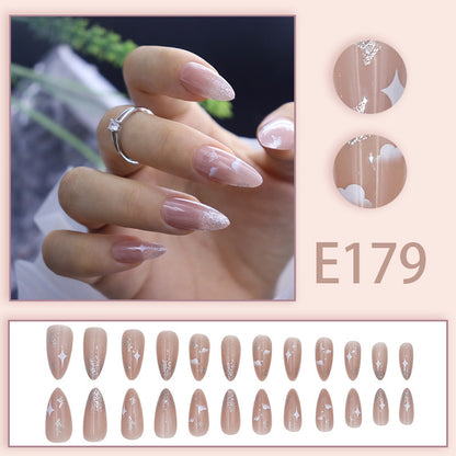 Minimalist style glitter nail polish