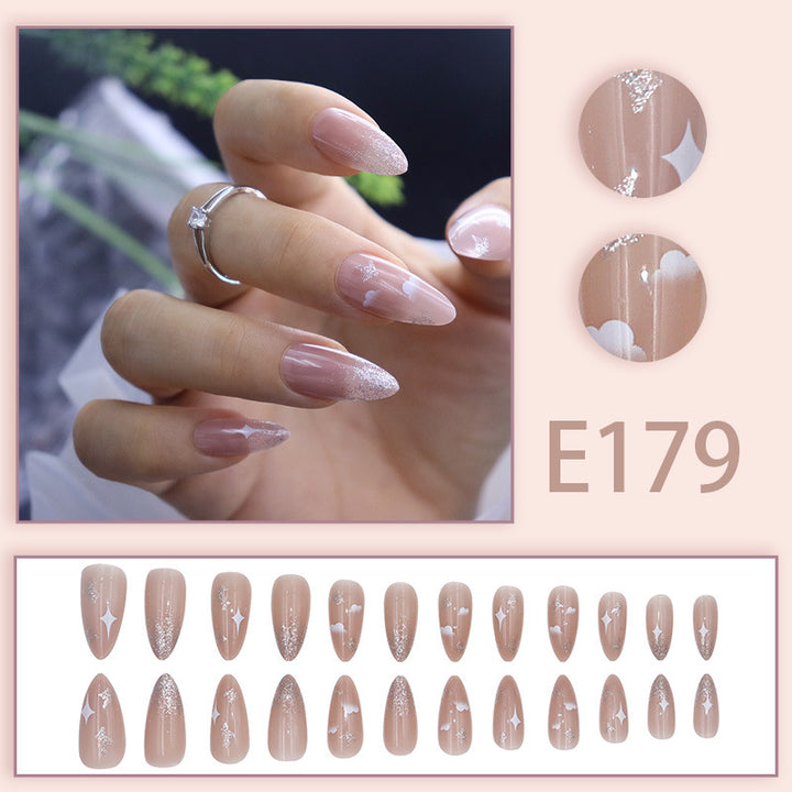 Minimalist style glitter nail polish