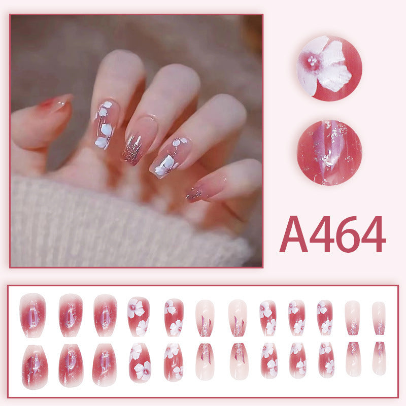 Pink girl's confident and unique manicure