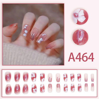 Pink girl's confident and unique manicure