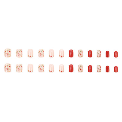 Fresh little floral mirror powder nail polish