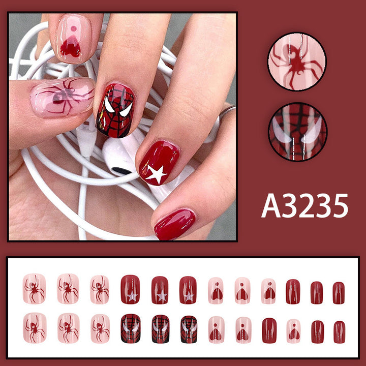 Flash Spider Love Star Cartoon Wearable Nails