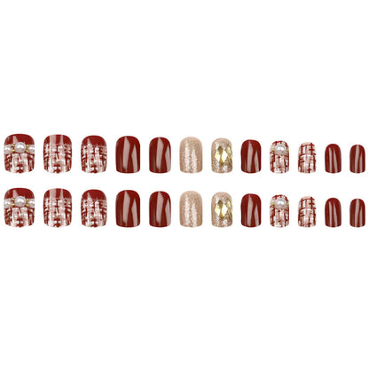 Champagne Pearl Nail Art