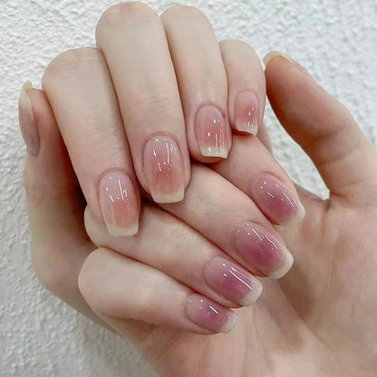 Simple texture nude nail polish