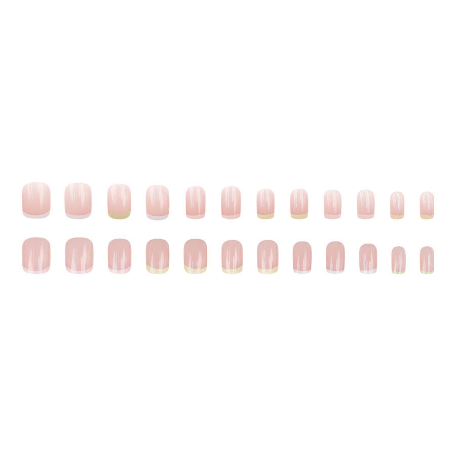 Fresh Dopamine French Minimalist Nail Art