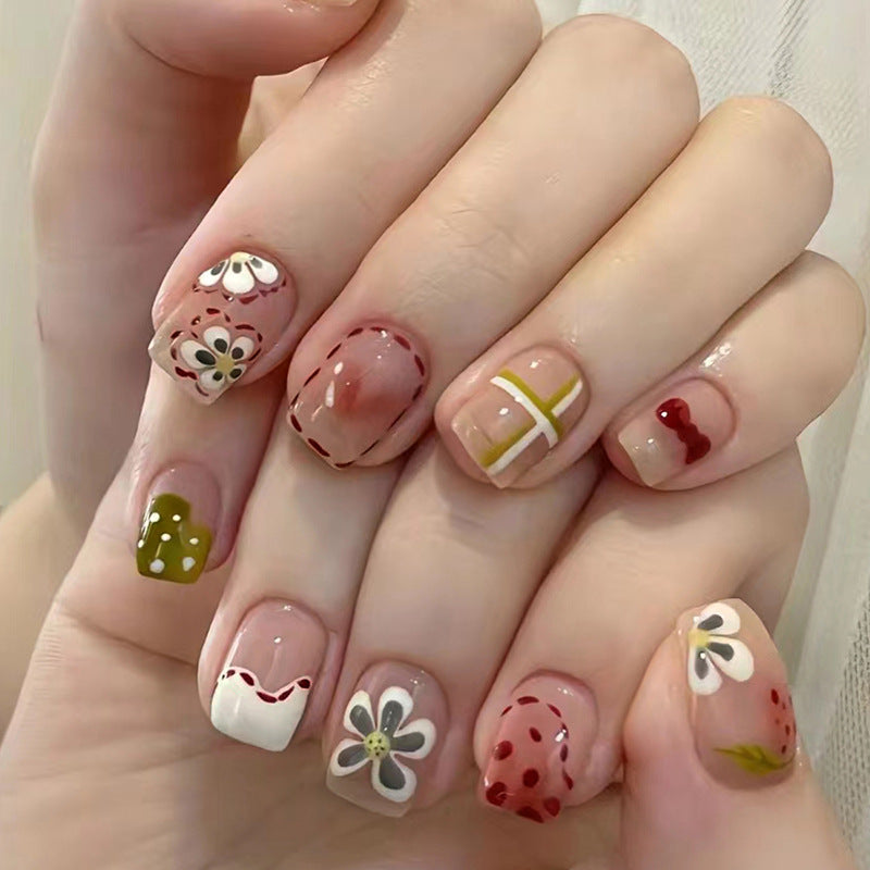 Candy-colored sweet and charming nail art