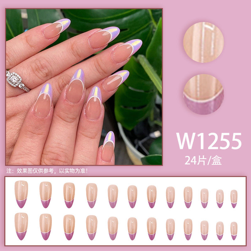 White almond nail polish