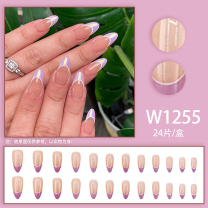White almond nail polish