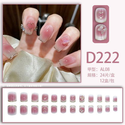 Love Butterfly Long Style Personalized Nail Art