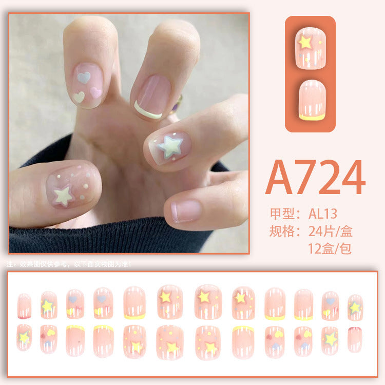 Love Star Ice Clear Shimmer Nails