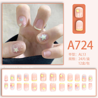 Love Star Ice Clear Shimmer Nails