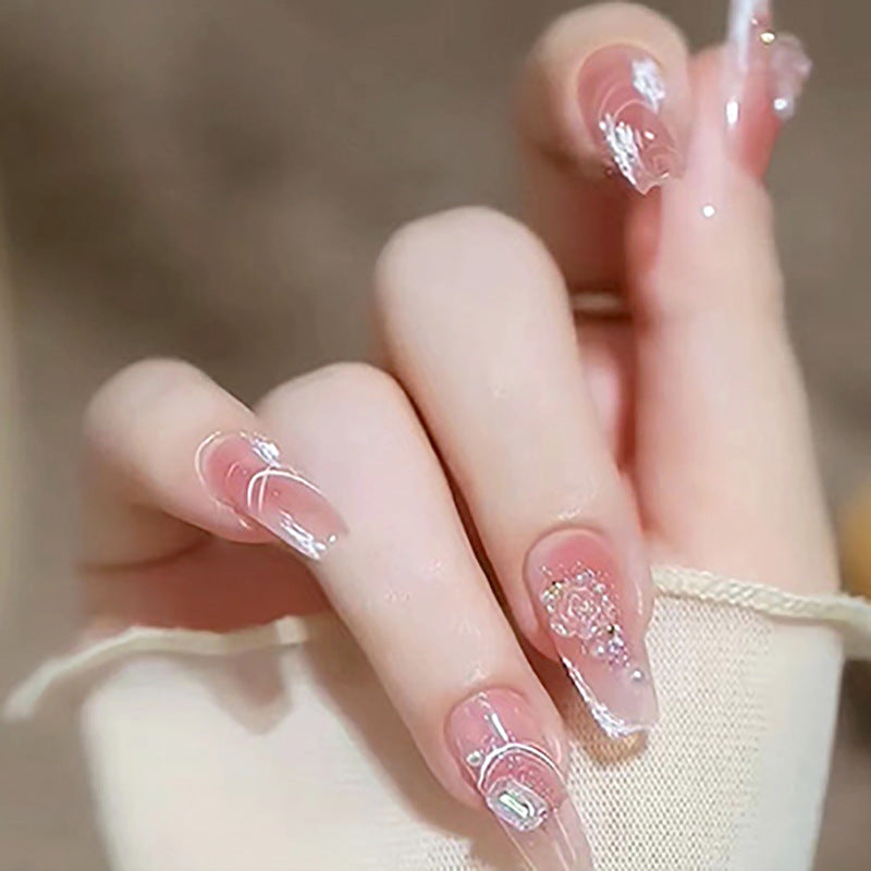 Camellia Pearl Nails