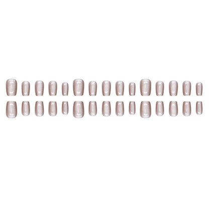 Brown Luxury Starry Galaxy Cat Eye High-Quality Nail Art