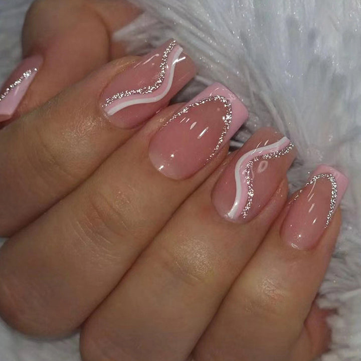 Pink Andromeda Galaxy Nail Set