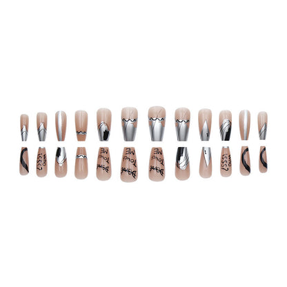 Sweet and cool teenage girl manicure