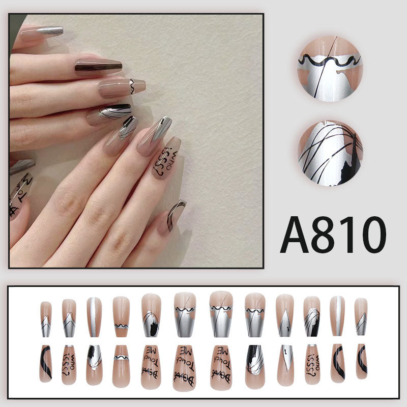 Sweet and cool teenage girl manicure