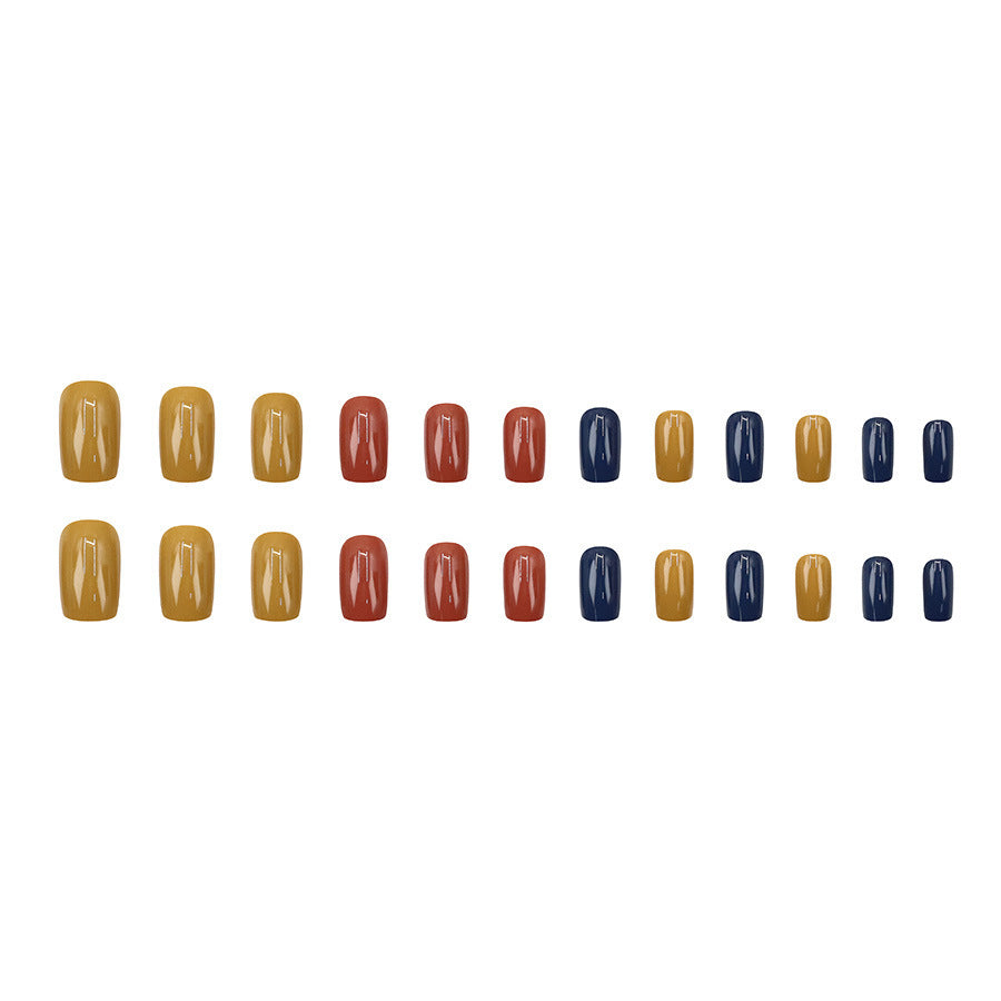 Fashionable high-end texture mixed with colorful nail art