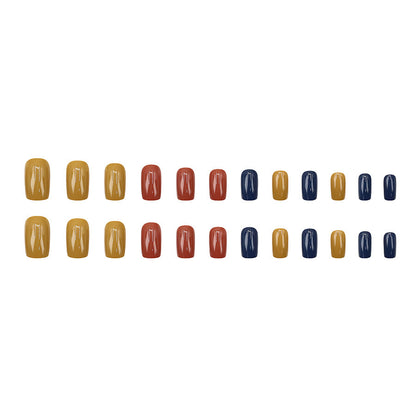 Fashionable high-end texture mixed with colorful nail art