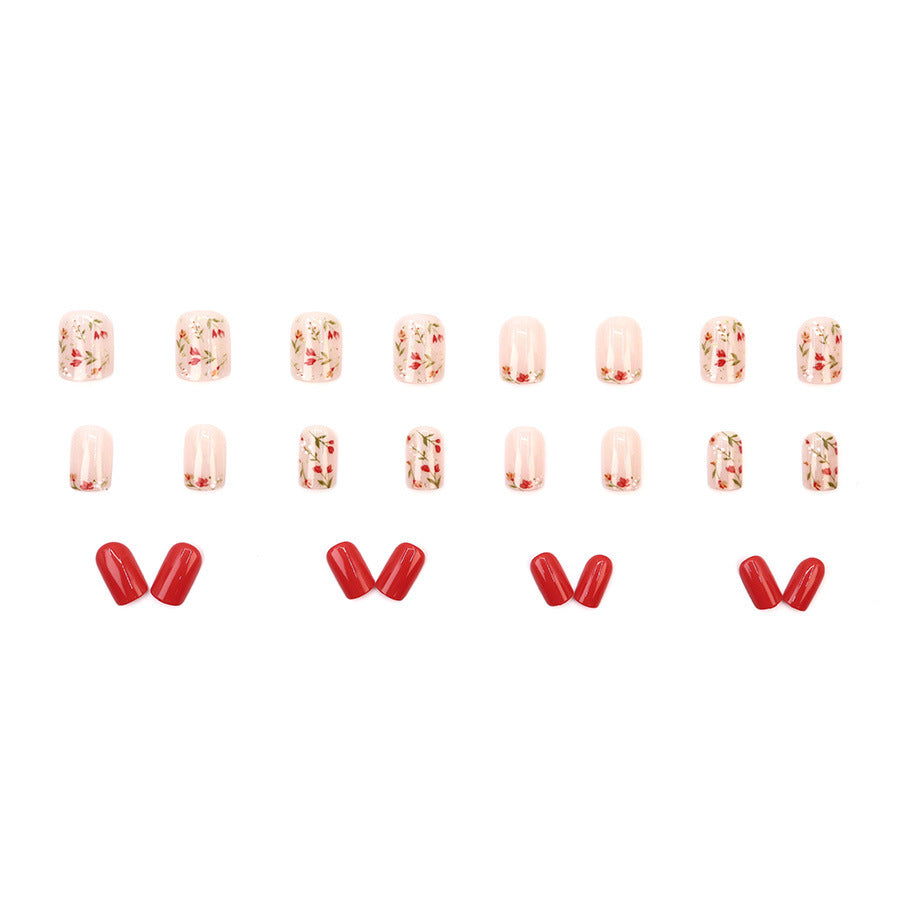 Fresh little floral mirror powder nail polish