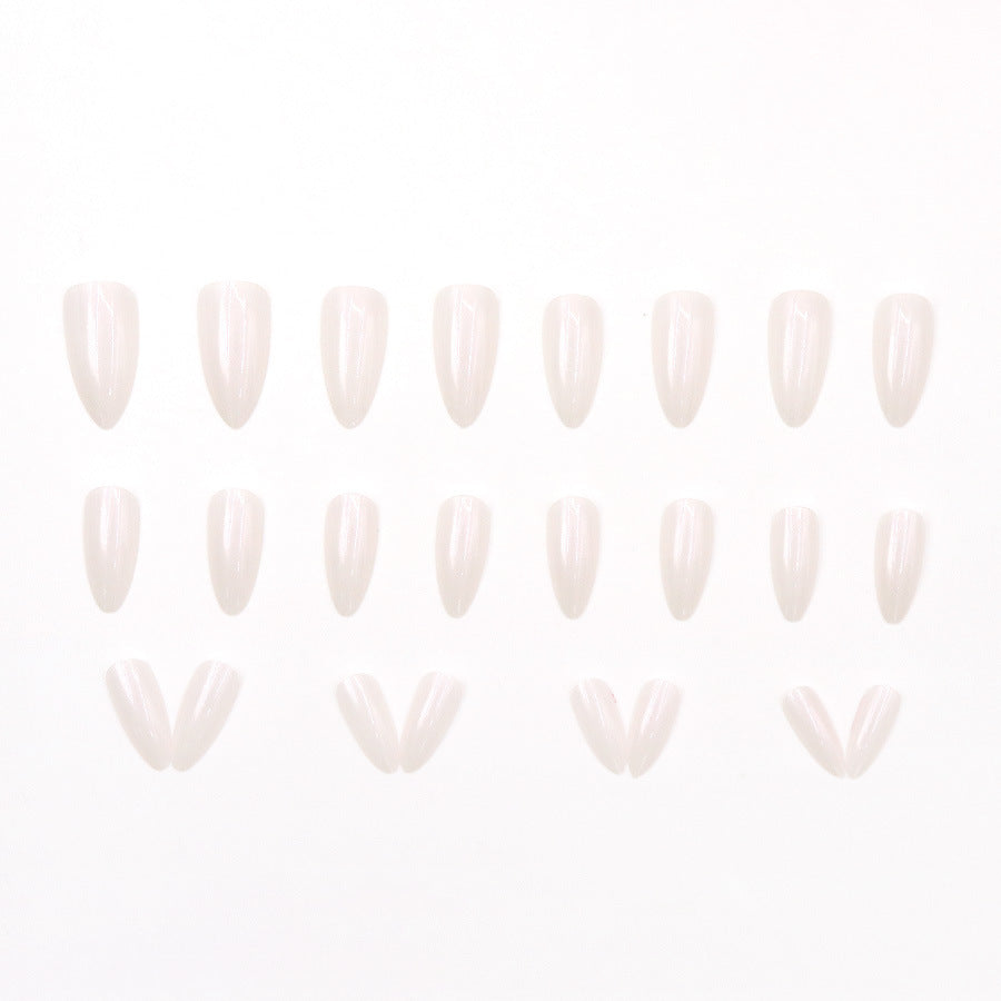Ins trend: Glowing aurora white moonlight nail polish