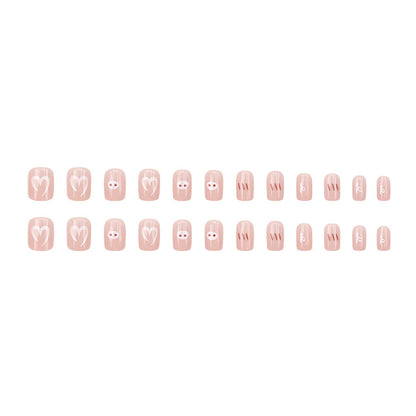 Fashionable, elegant and simple rainbow series manicure