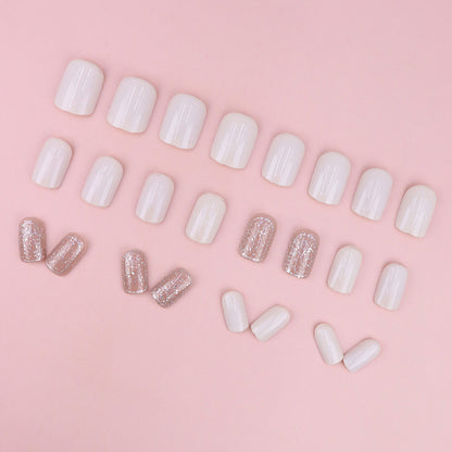 Girlish charm in clothing and nail style